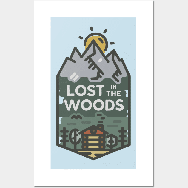 Lost in the woods Wall Art by Mint Tees